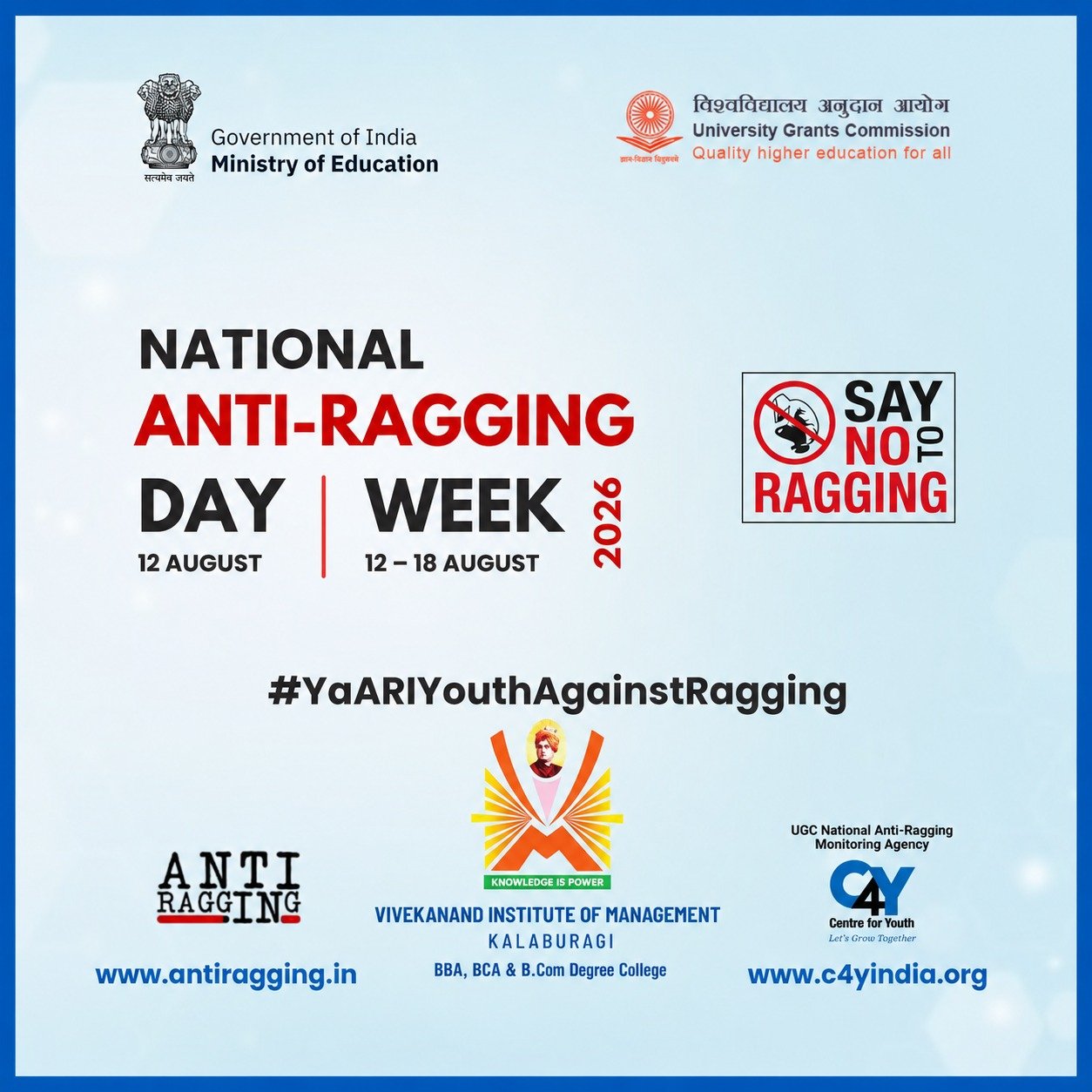 Anti-Ragging Selfie Corner