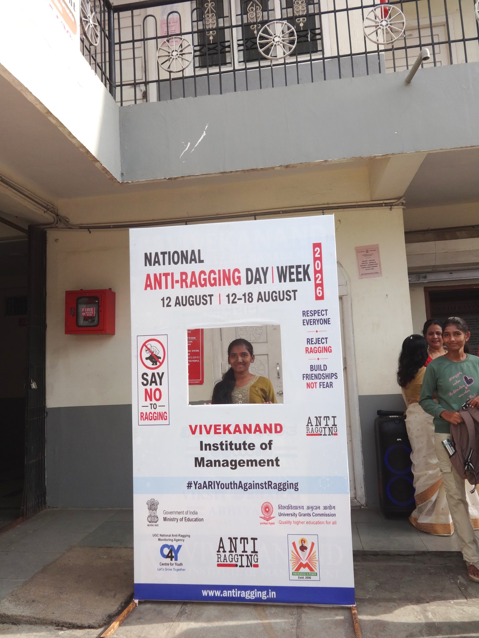 Anti-Ragging Selfie Corner